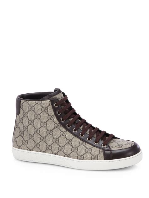 gucci shoes high top sneakers|luxury high top sneakers men.